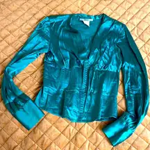 Silk corset boned Marciano blouse