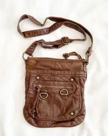 Brown Leather Crossbody Bag