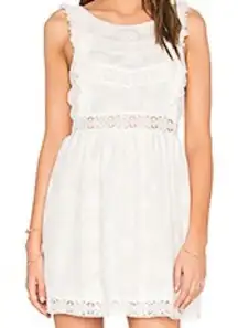 NWT Minkpink Wild Traveller Lace Dress in Off White‎ Size Small