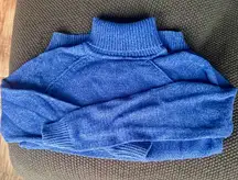 Women’s Blue Turtleneck Sweater