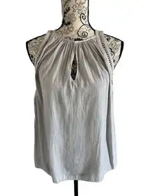 RAMY BROOK Taupe Keyhole Tank Top Sz M