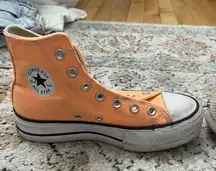 Orange Converse Platform