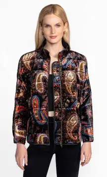 NWT Johnny Was Dolman Quilted Jacket Sezana‎ in color Size Large $480