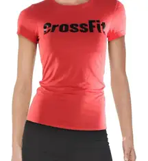 Reebok Women's Large‎ Red Crossfit Speedwick Fitted Short Sleeve Workout T-Shirt