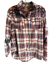 Driftwood‎ Embroidered Sam Button-Down Shirt, S, Western Cowgirl Southwestern