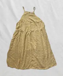 Pastel yellow and white floral mini sundress