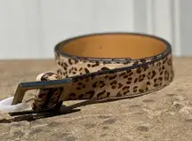 Merona Woman’s Cheetah Print Belt Size M NWT