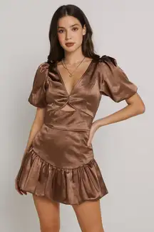 Elliatt Doris Top and Skirt Set in Bronze