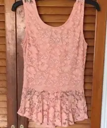 Lace top with bow