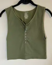 ✨ Intimately Free People Green Crop Tank Top M/L