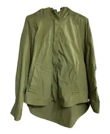 BDG , Army GreenWomen’s Oversized Hooded Jacket,Size SP, ,Zipper & Snap Closure‎