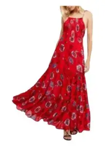 Free People Intimately Garden Party Maxi Dress Red Size XS