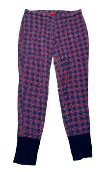 Josie Natori Pajama Pants Blue Pink Geometric