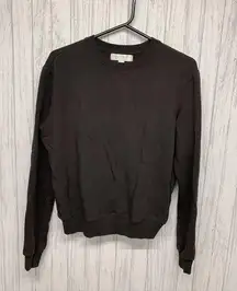 Womens Size S Spiritual Gangster Tulip Back Crewneck Dark Brown EUC