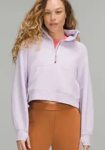 Lululemon Scuba Oversized Funnel Neck Half-Zip Lavender Dew