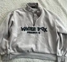 White fox boutique pull over quarter zip size m/l