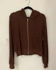 Waffle Hoodie - Expresso color