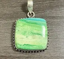 Dendrite Opal Gemstone Sterling Pendant