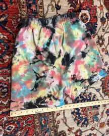Big Bud Press Rainbow Magic Waters Tie Dye Shorts XS 100% Cotton Made in USA