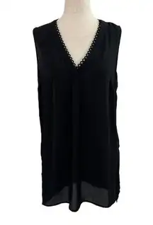 DR2 Black Sleeveless Tunic Women's Top Size Small | 47-3