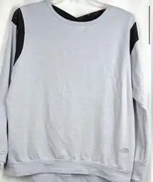 The North Face mesh crisscross back sweatshirt , size Medium