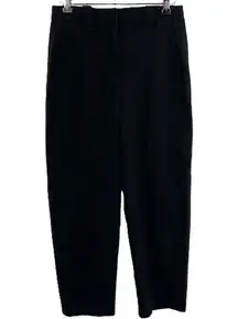 Frank And Oak Black Ankle Pants Lined Straight Leg Alice Style Womens Size 4