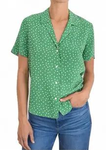 AYR Finn Polka Dot Silk Blouse Size XS