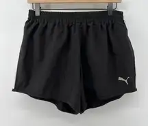 Puma Women XL Brief Lined Running 4.5" Inseam Running Short‎ Black Elastic Waist