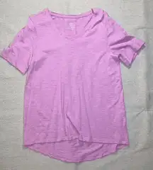 Chicos Bubblegum Pink High-Low Short Sleeve The Ultimate Tee - Medium