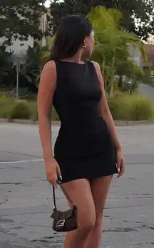 Meshki ANGELA Suiting Mini Dress - Black