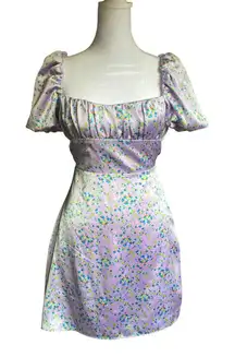 zara purple floral dress Zara Woman's Floral Printed Long Dress Purple Green Pink XS NWT 8909/601/630
