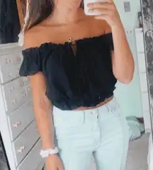 Black Off the Shoulder Top 