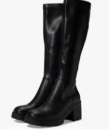 Blondo Women's Waterproof Ready Knee High Boots Black Size 7 NIB Leather Pull On