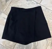 black  Mini Skort