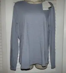 Wonderly blue clay long sleeve t shirt size M NWT $34.50 loose fit