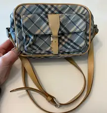 Burberry Nova Check Blue Label Shoulder Bag Blue‎