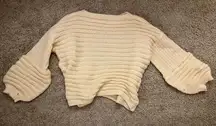 Cream Crop Sweater