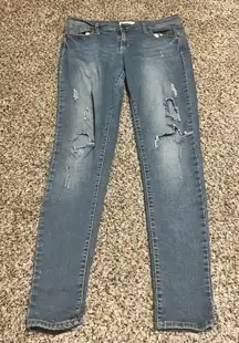 Altar'd State Distressed Denim‎ Jeans Ripped Skinny Blue Women's 30