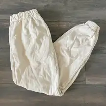 brandy melville cream/tan sweatpants