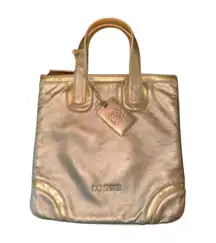 Loewe Metallic Leather Tote Bag