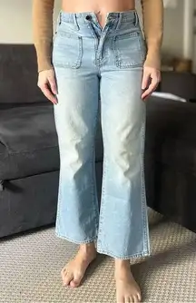 Khaite Rachel Patch Pocket Flare Jeans - Light Blue
Denim Austin - Size 28