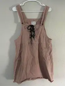 🦋 Hayden Los Angeles Pale Pink Overall Dress Casual Summer Streetwear Large