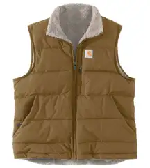 Carhartt NWT $129 Women Montana Reversible Relaxed Fit Insulated Vest Brown M