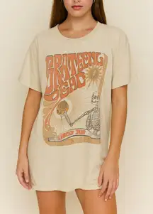 American Eagle Grateful Dead Short Sleeve Graphic Band Tee Shirt Yellow XS