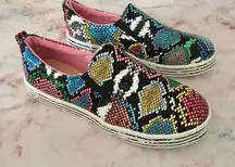 Snake Print Fashion Sneakers 