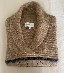 Heartloom Shawl Collar Striped Knit Sweater Size Small