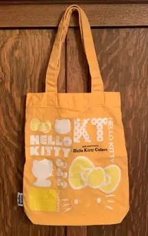 Hello Kitty Colors 35th Anniversary yellow tote bag