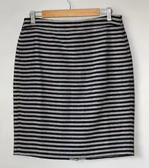 J. Crew Knit Wool Blend Stripped Skirt