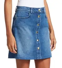 Claire Snap Front Denim Skirt