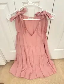 Blu Pepper Babydoll Dress Pink Large